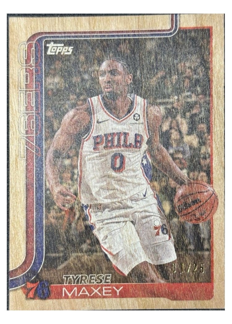 2025-26 Topps Base Set Tyrese Maxey #21 card