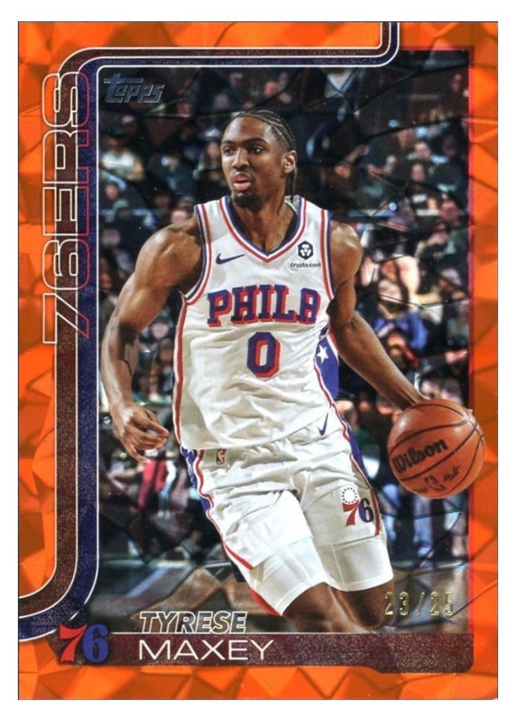 2025-26 Topps Base Set Tyrese Maxey #21 card