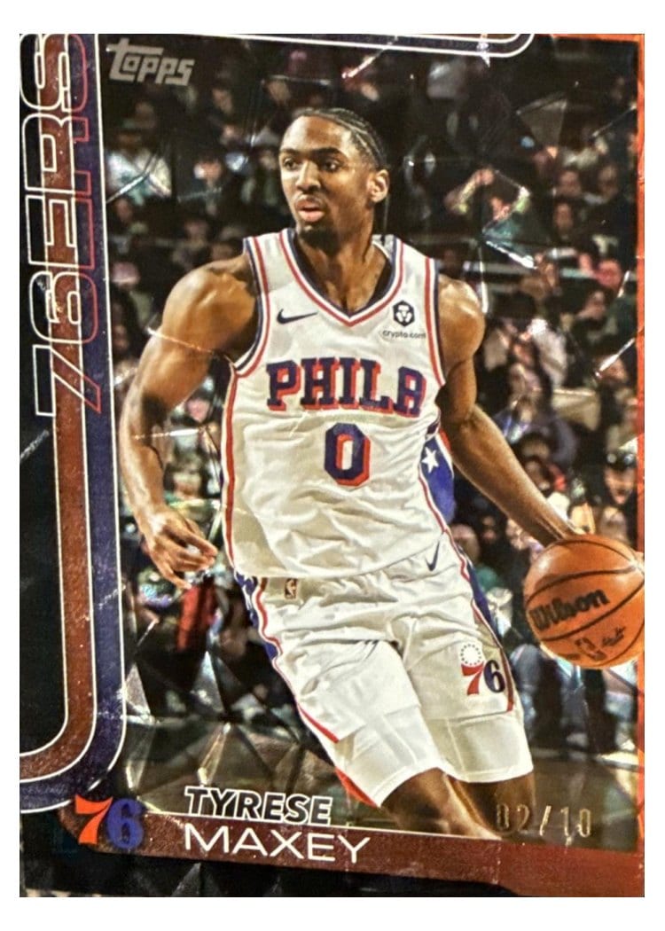 2025-26 Topps Base Set Tyrese Maxey #21 card