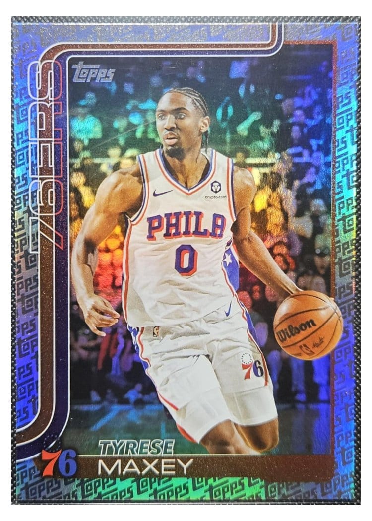 2025-26 Topps Base Set Tyrese Maxey #21 card