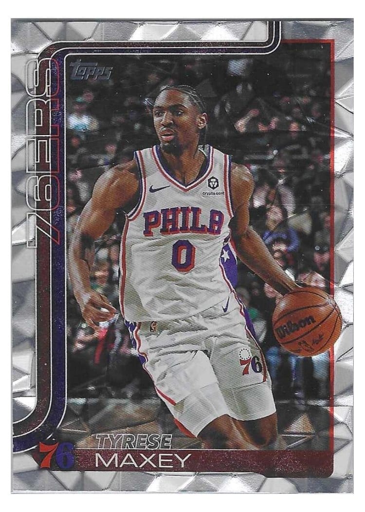 2025-26 Topps Base Set Tyrese Maxey #21 card