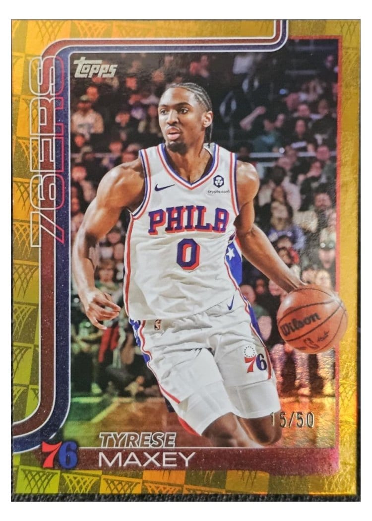 2025-26 Topps Base Set Tyrese Maxey #21 card