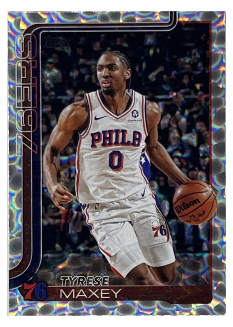 2025-26 Topps Base Set Tyrese Maxey #21 card