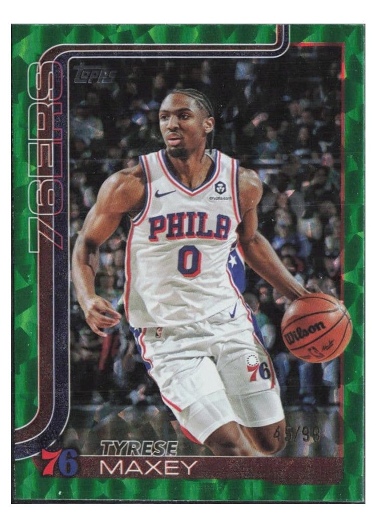 2025-26 Topps Base Set Tyrese Maxey #21 card