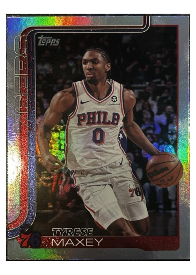 2025-26 Topps Base Set Tyrese Maxey #21 card