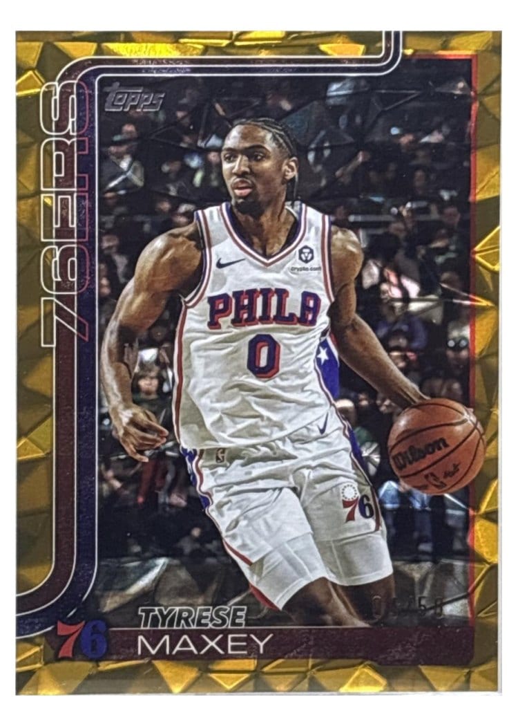 2025-26 Topps Base Set Tyrese Maxey #21 card