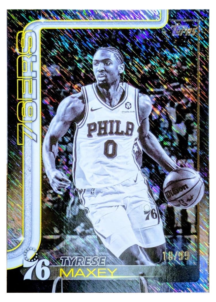2025-26 Topps Base Set Tyrese Maxey Surge #21 card