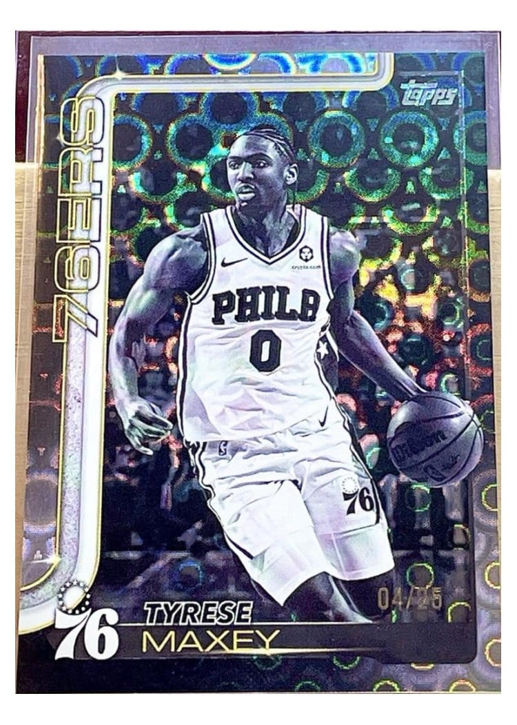 2025-26 Topps Base Set Tyrese Maxey Cart Load #21 card