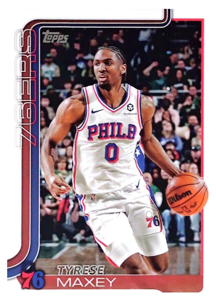 2025-26 Topps Base Set Tyrese Maxey #21 card