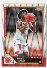 2025 Topps Chrome McDonald's All American Base Set Tyrese Maxey #80 card