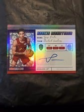 2025-26 NBA Hoops Hoops Rookie Signatures Tyrese Proctor #HRS-TP card