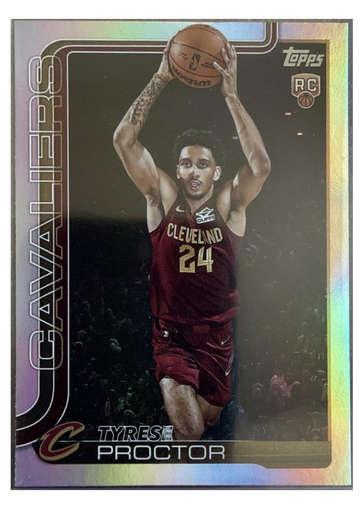 2025-26 Topps Base Set Tyrese Proctor Holo Foil #250 card