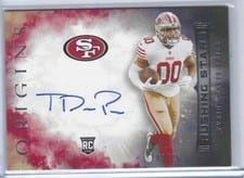 2022 Panini Origins Rushing Stars Signatures Tyrion Davis-Price #RUS-TDP card