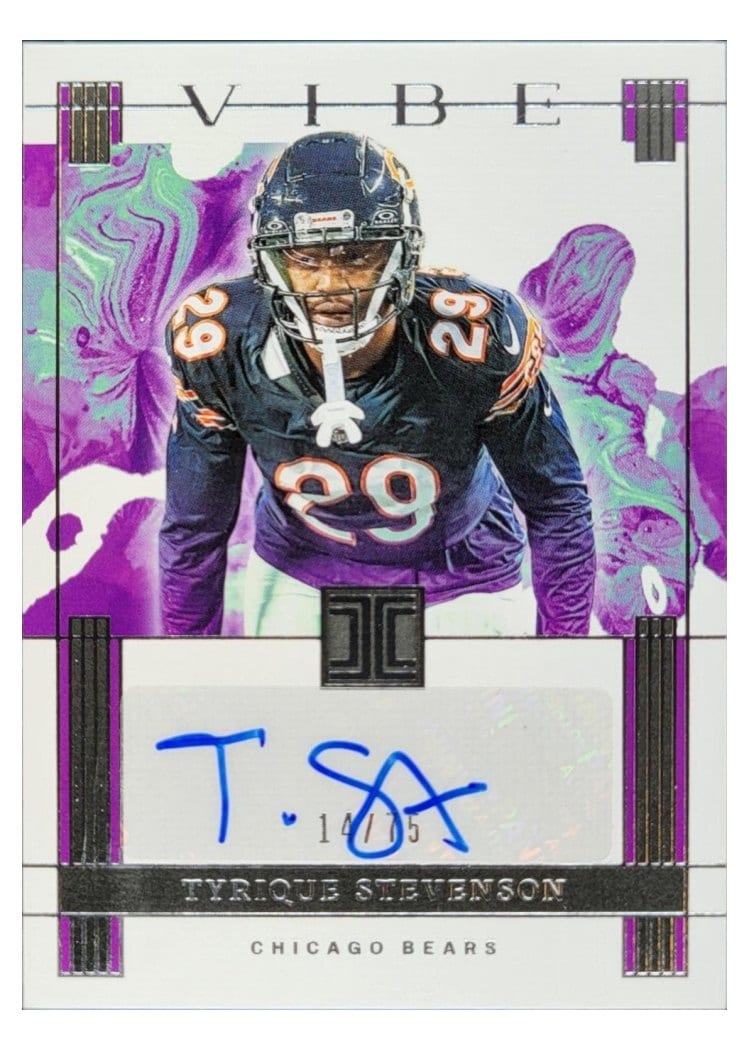 2025 Panini Impeccable Vibes Signatures Tyrique Stevenson #20 card