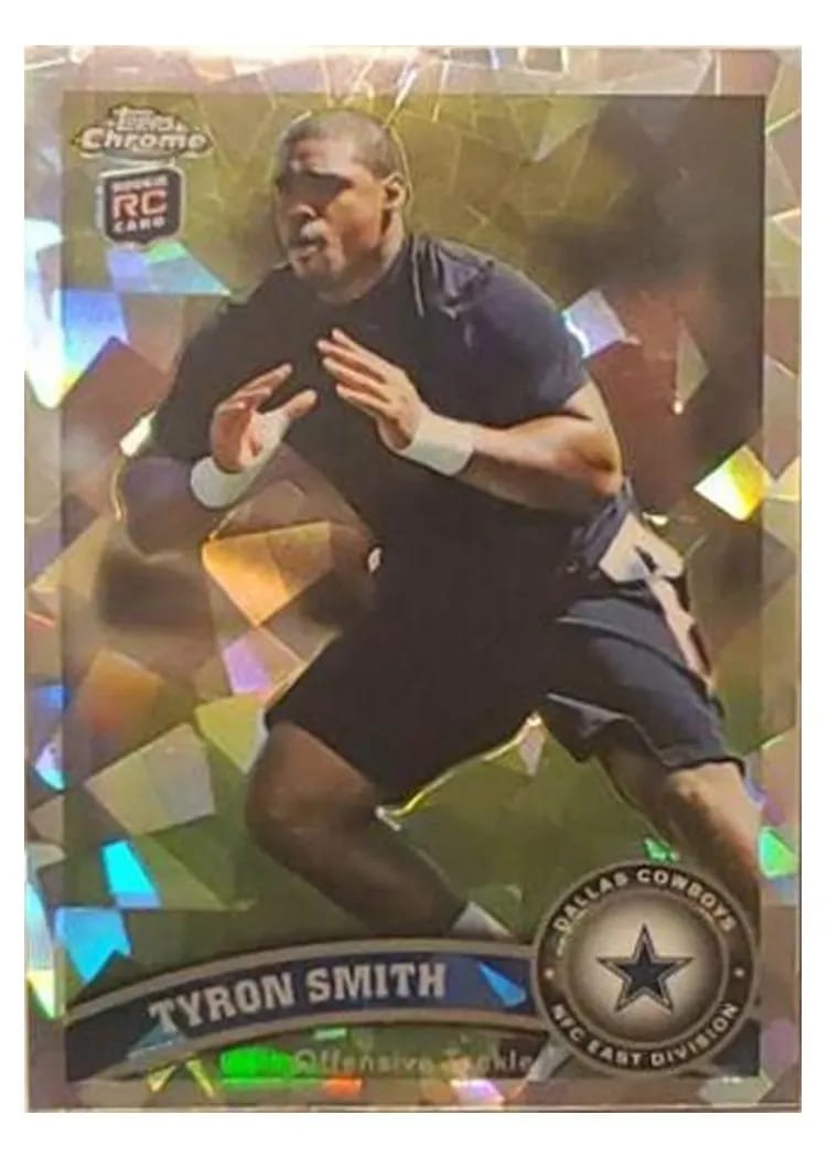 2011 Topps Chrome Tyron Smith #38 card