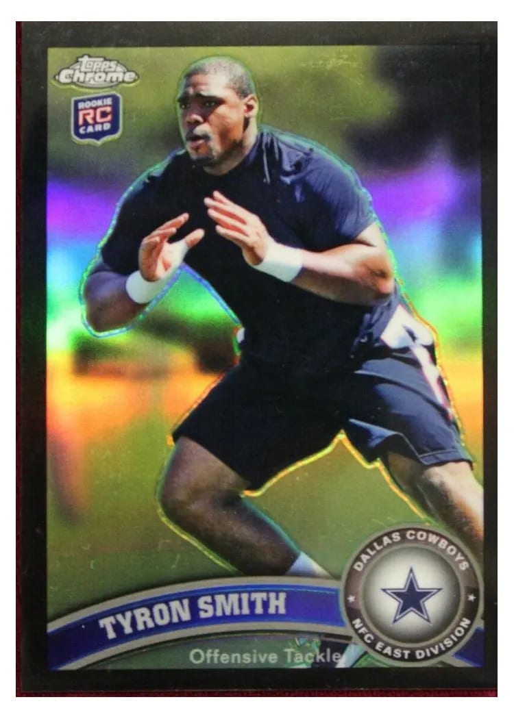 2011 Topps Chrome Tyron Smith #38 card