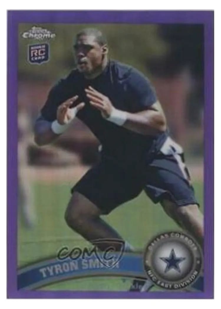 2011 Topps Chrome Tyron Smith #38 card