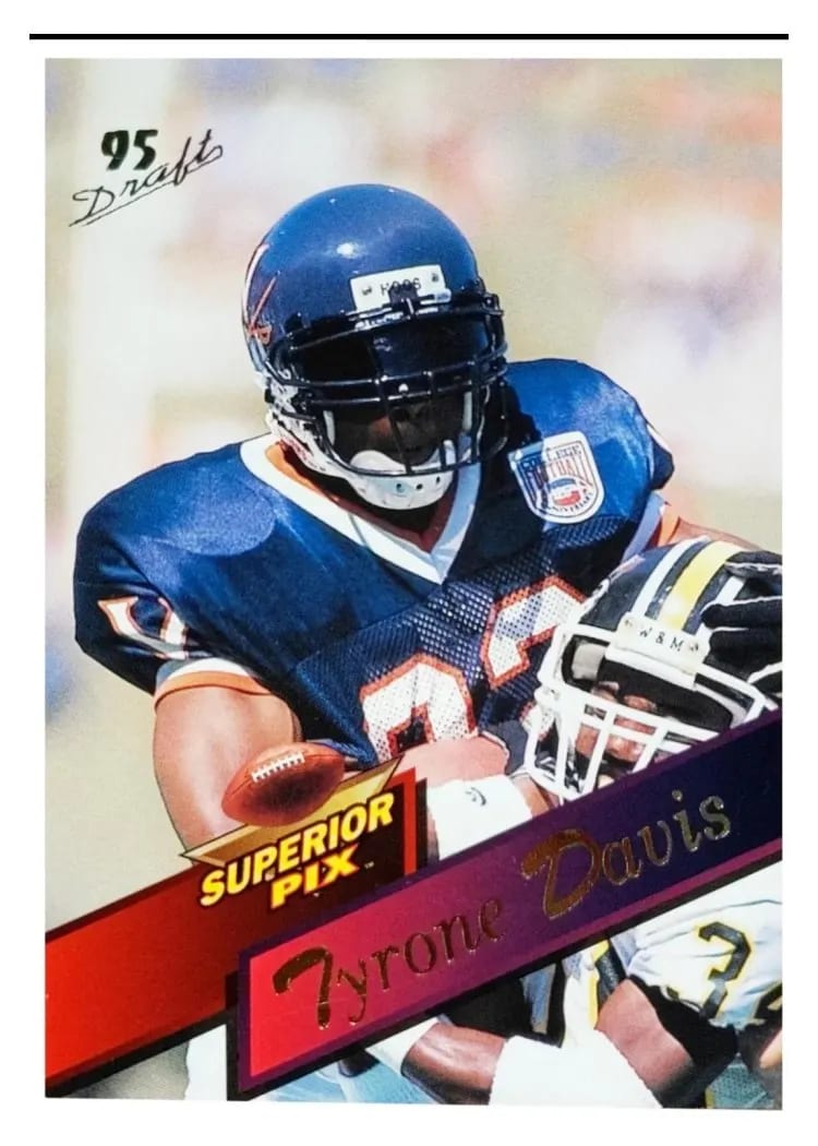 1995 Superior Pix Autographs Tyrone Davis #56 card