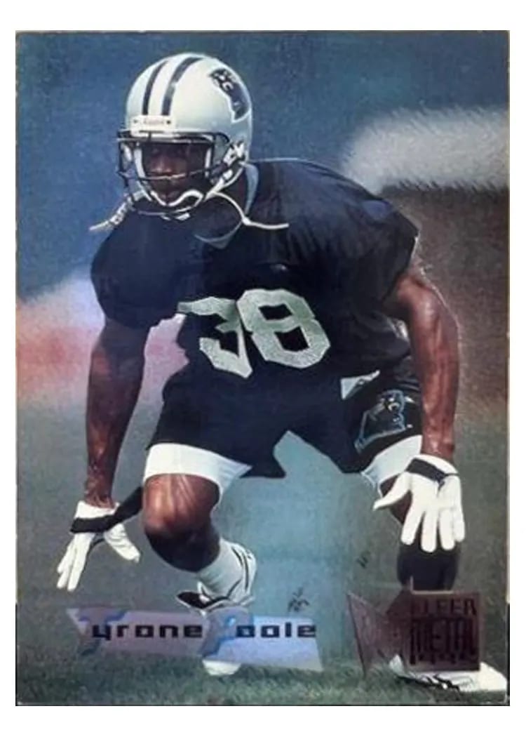 1995 Fleer Metal Tyrone Poole #25 card