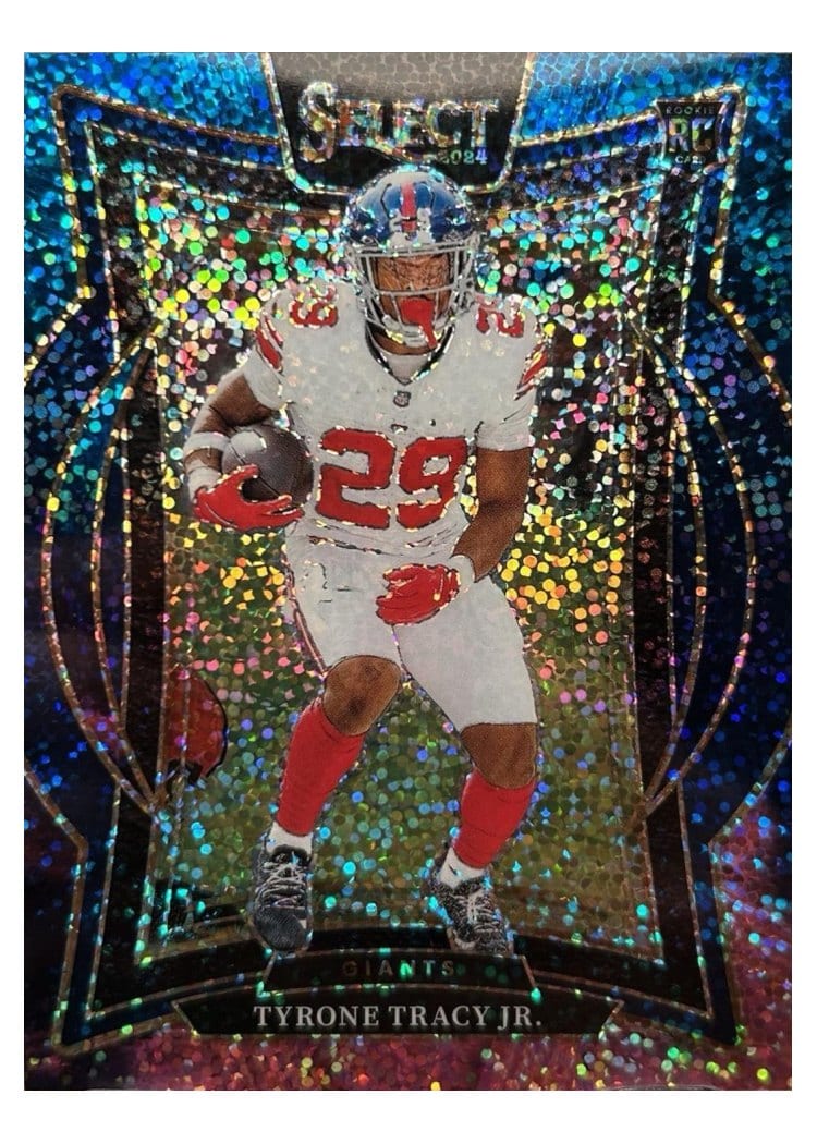 2024 Panini Select Base Set Tyrone Tracy Jr. Cosmic Prizm #61 card