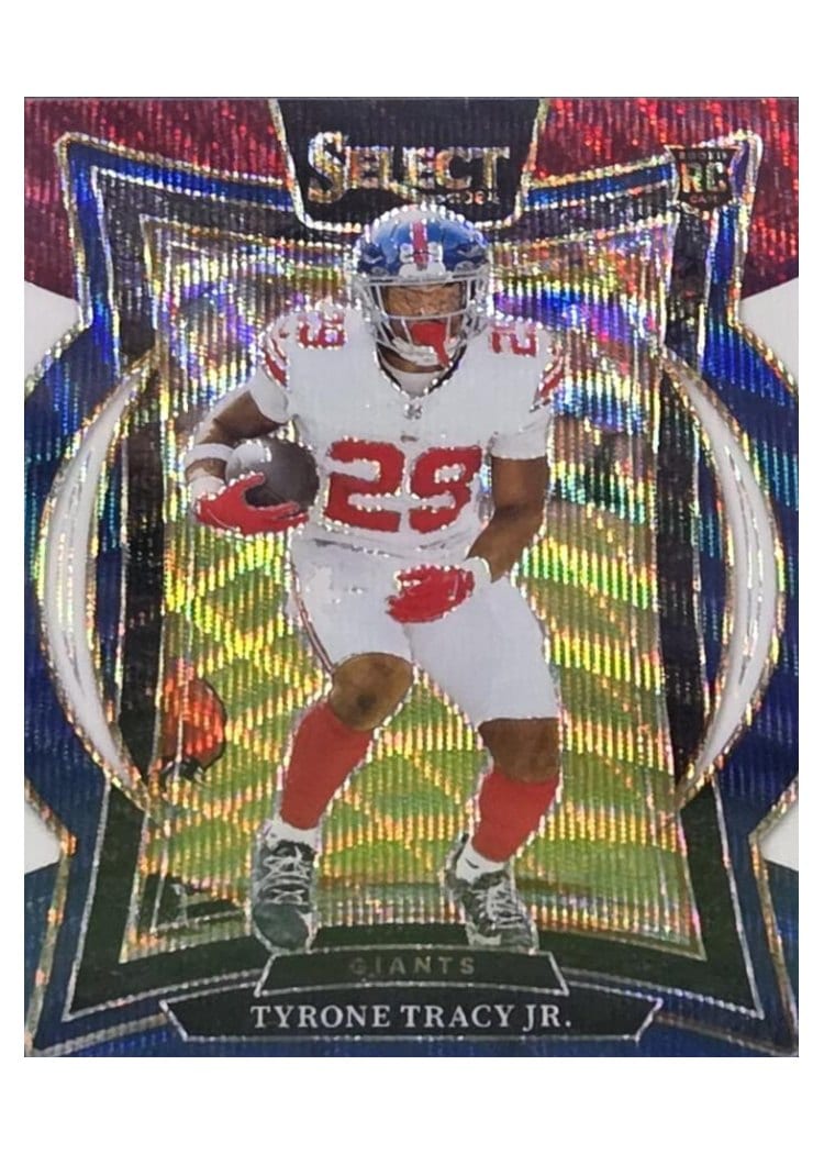 2024 Panini Select Base Set Tyrone Tracy Jr. Tri-Color Prizm #61 card