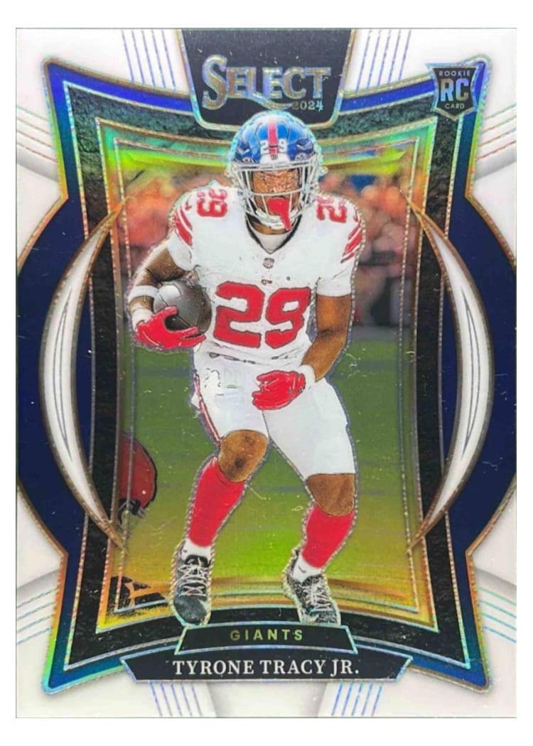 2024 Panini Select Base Set Tyrone Tracy Jr. White Prizm #61 card