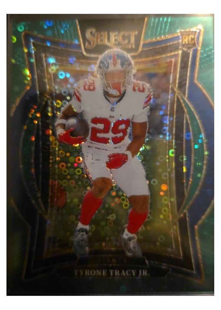 2024 Panini Select Base Set Tyrone Tracy Jr. Green Mojo #61