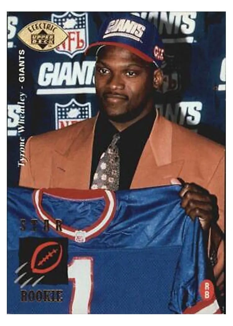 1995 Upper Deck Tyrone Wheatley #14 card