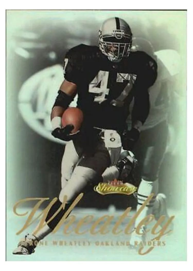 2000 Fleer Showcase Tyrone Wheatley #7 card