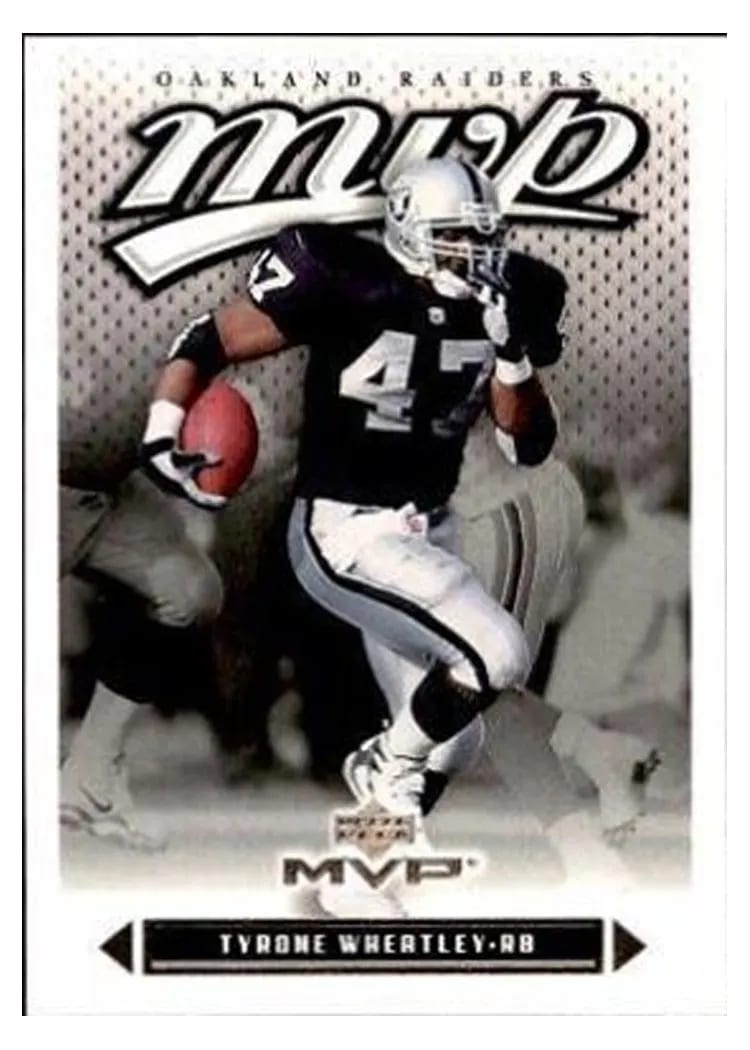 2003 Upper Deck MVP Tyrone Wheatley #19 card