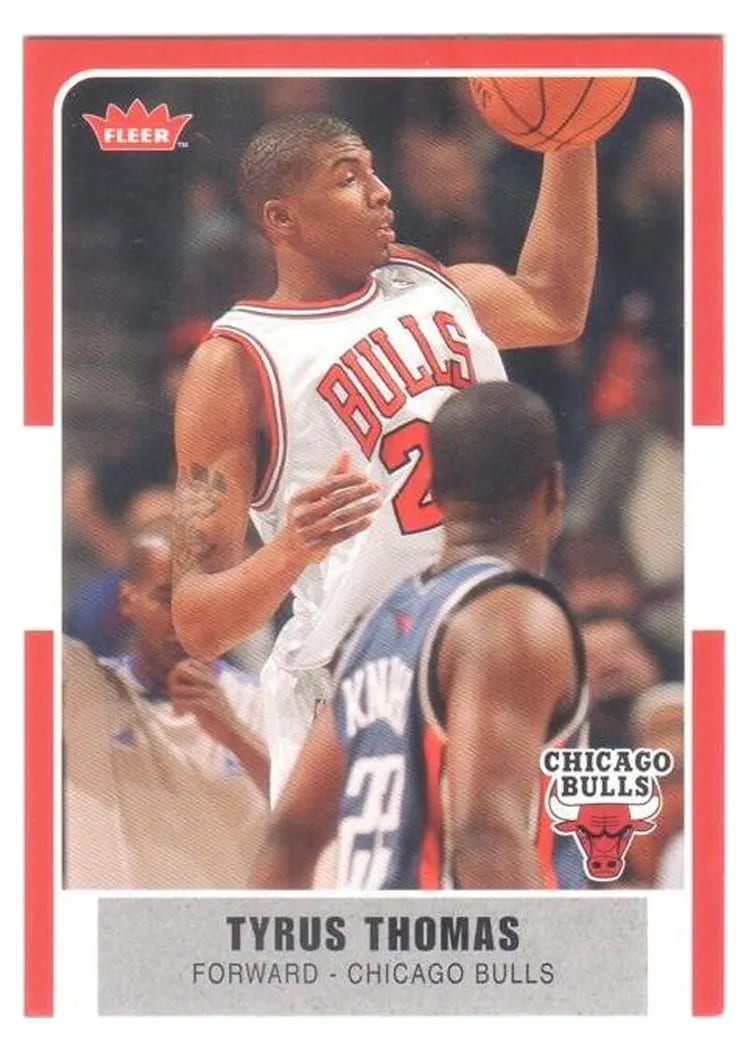 2007 Fleer Tyrus Thomas #32 card