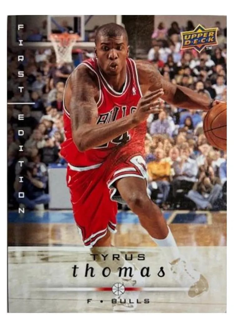 2008 Upper Deck First Edition Tyrus Thomas Gold #27 card