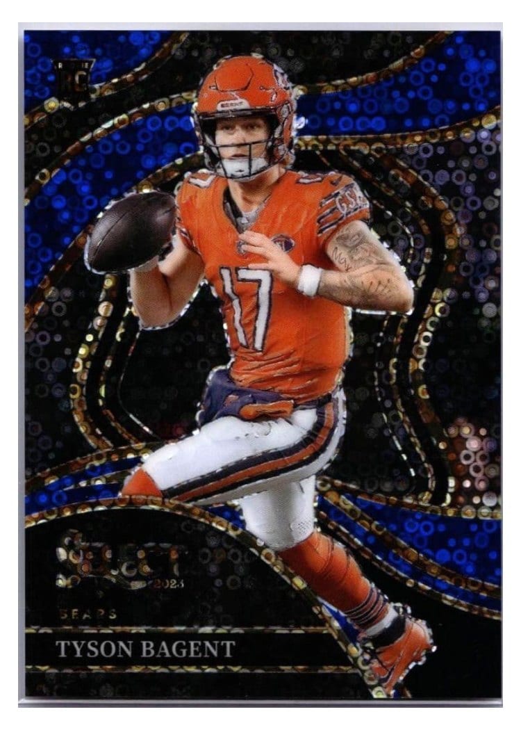 2023 Panini Select Base Set Tyson Bagent Blue Disco Prizm #208 card
