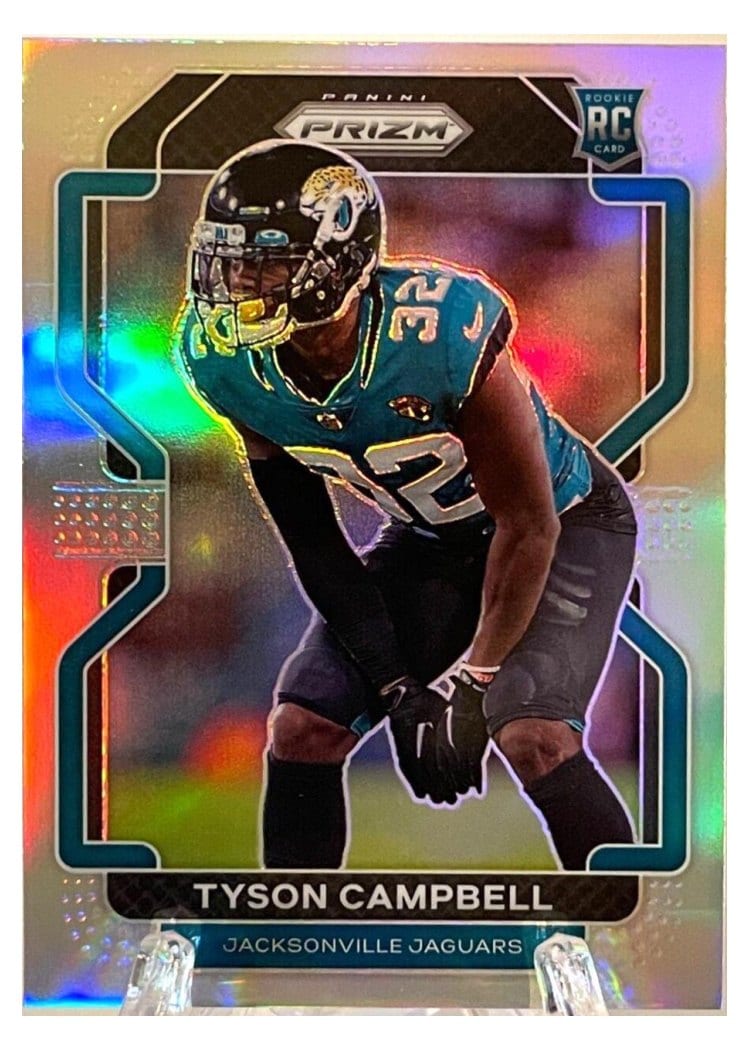 2021 Panini Prizm Base Set Tyson Campbell Silver Prizm #384 card