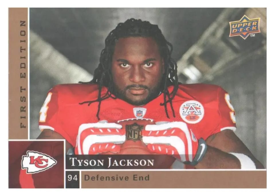 2009 Upper Deck First Edition Tyson Jackson #182 card