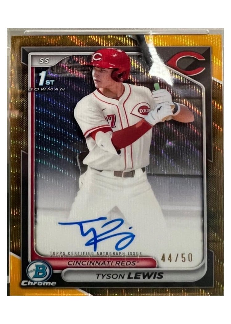 2024 Bowman Draft Chrome Prospect Autographs Tyson Lewis #CPA-TL card