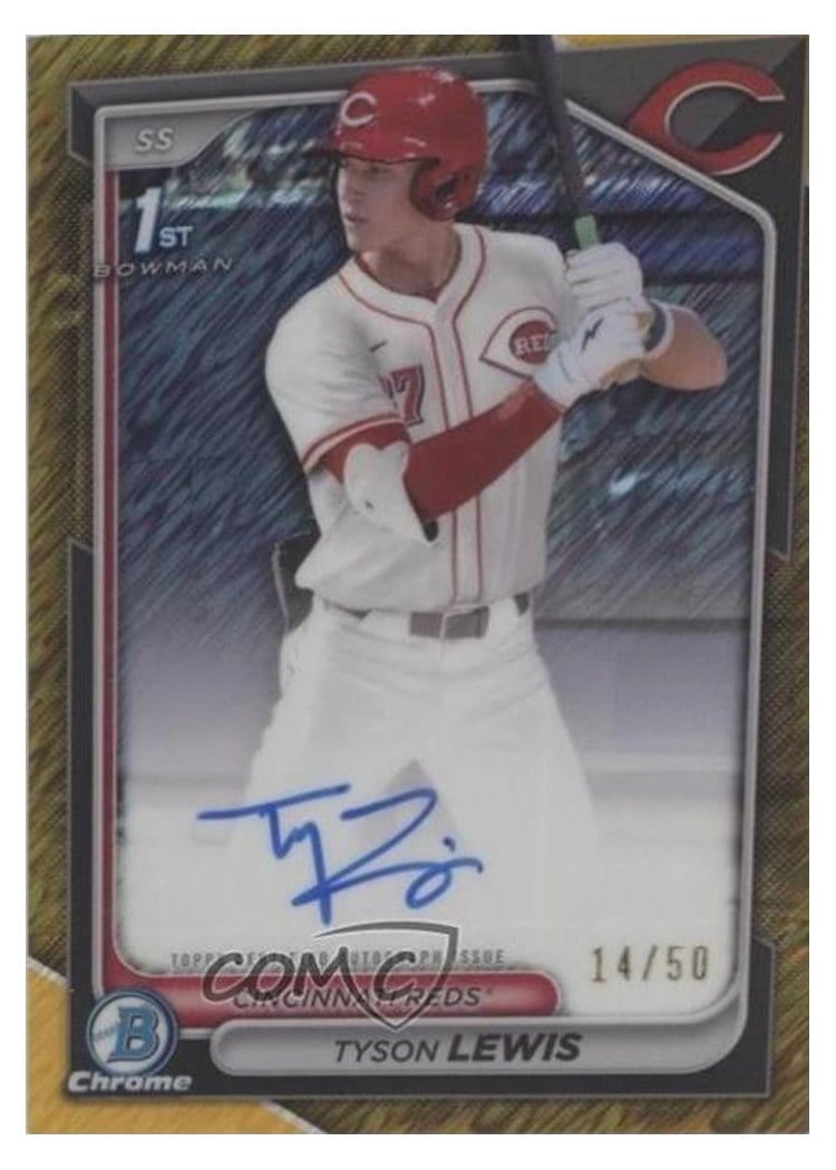 2024 Bowman Draft Chrome Prospect Autographs Tyson Lewis #CPA-TL card