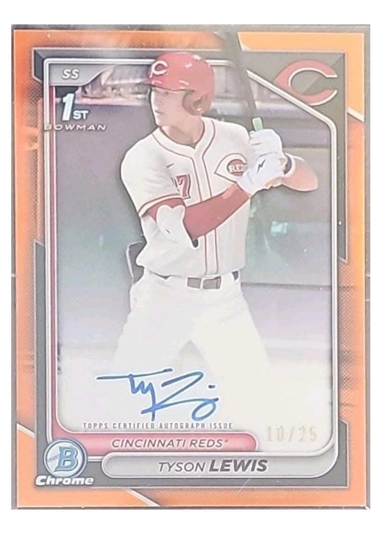 2024 Bowman Draft Chrome Prospect Autographs Tyson Lewis #CPA-TL card