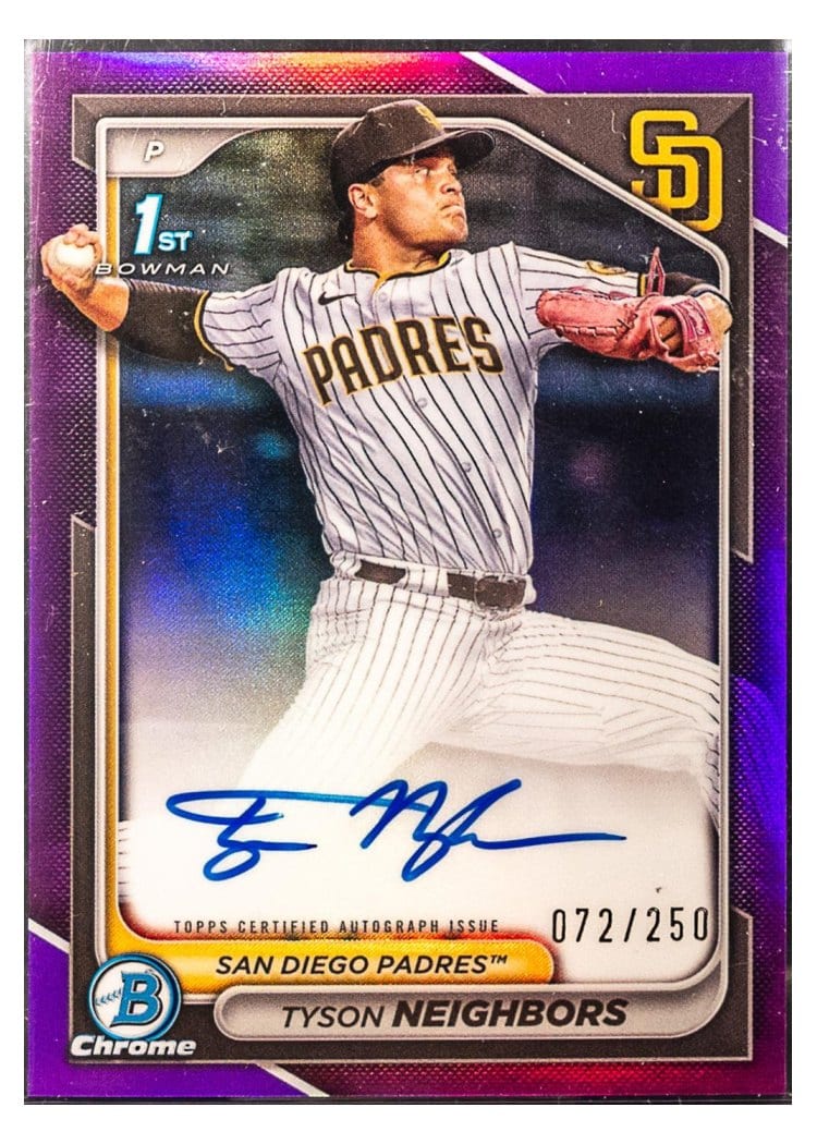 2024 Bowman Draft Chrome Prospect Autographs Tyson Neighbors #CPA-TN card