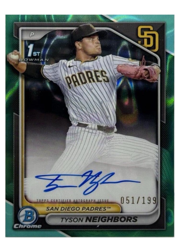 2024 Bowman Draft Chrome Prospect Autographs Tyson Neighbors #CPA-TN card