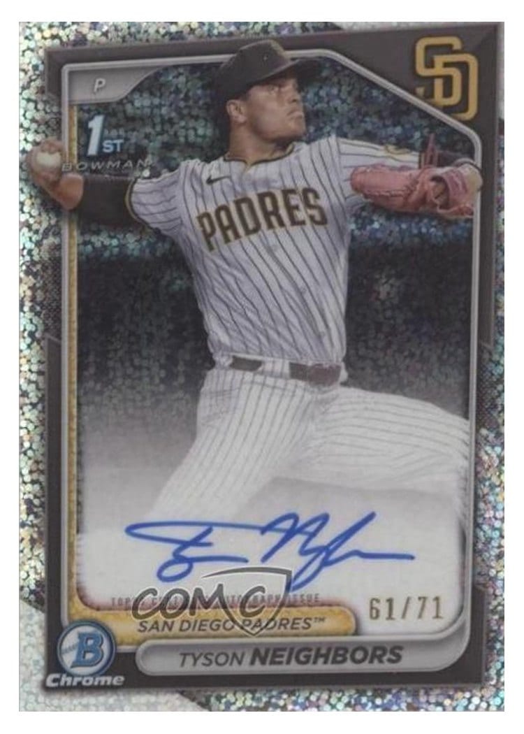 2024 Bowman Draft Chrome Prospect Autographs Tyson Neighbors #CPA-TN card