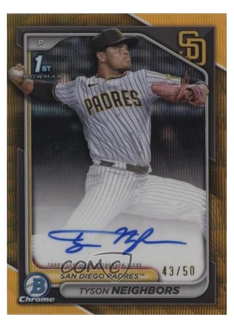 2024 Bowman Draft Chrome Prospect Autographs Tyson Neighbors #CPA-TN card
