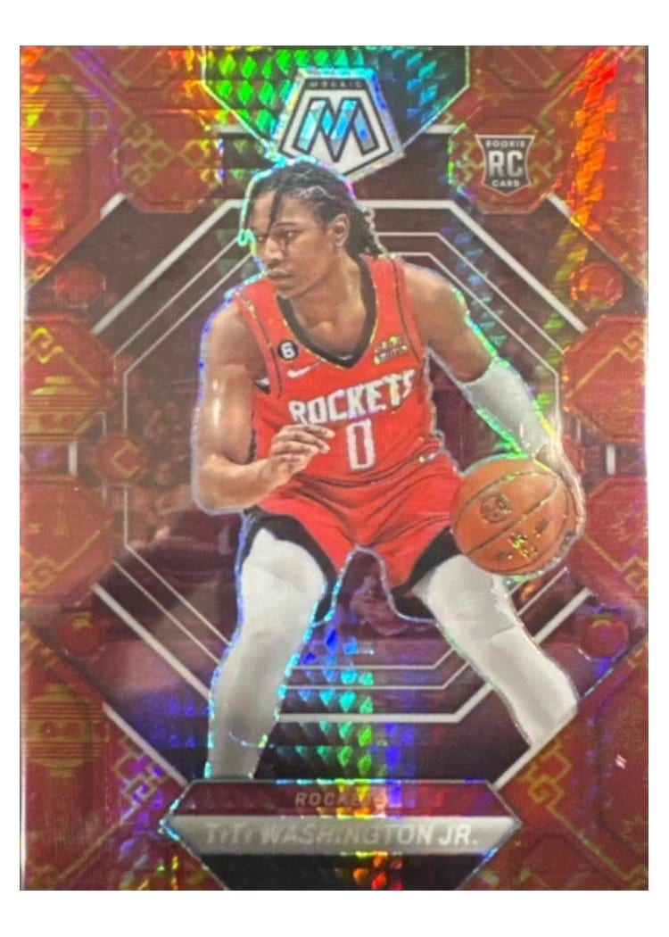 2022-23 Panini Mosaic Base Set TyTy Washington Jr Lucky Envelopes #205 card