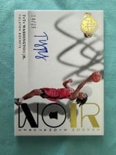 2022-23 Panini Noir Shadow Signatures TyTy Washington Jr #SHS-TYW card