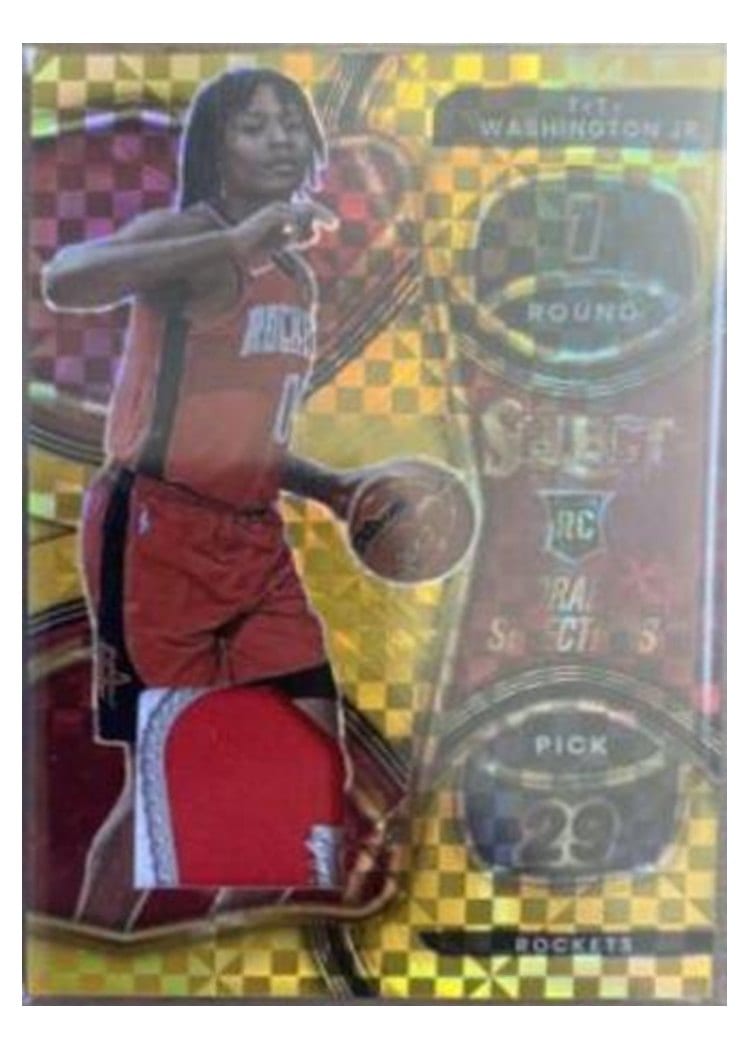2022-23 Panini Select Base Set TyTy Washington Jr. Gold Prizm #269 card