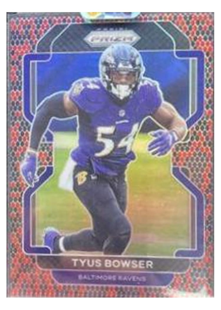 2021 Panini Prizm Base Set Tyus Bowser #286 card