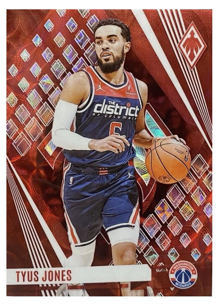 2023-24 Panini Phoenix Base Set Tyus Jones International Red #12 card
