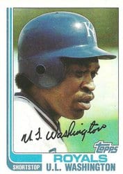 1982 Topps Base Set U.L. Washington #329 card