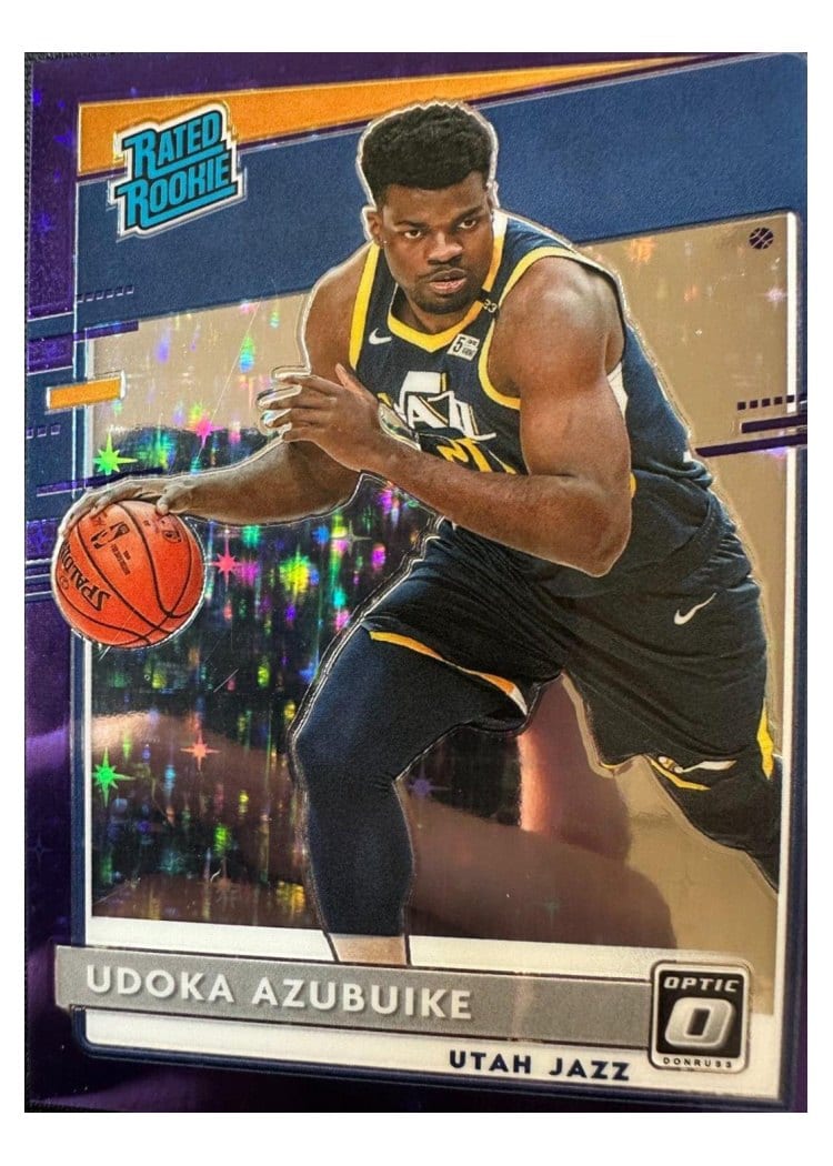 2020-21 Donruss Optic Base Set Udoka Azubuike Purple Stars #177 card