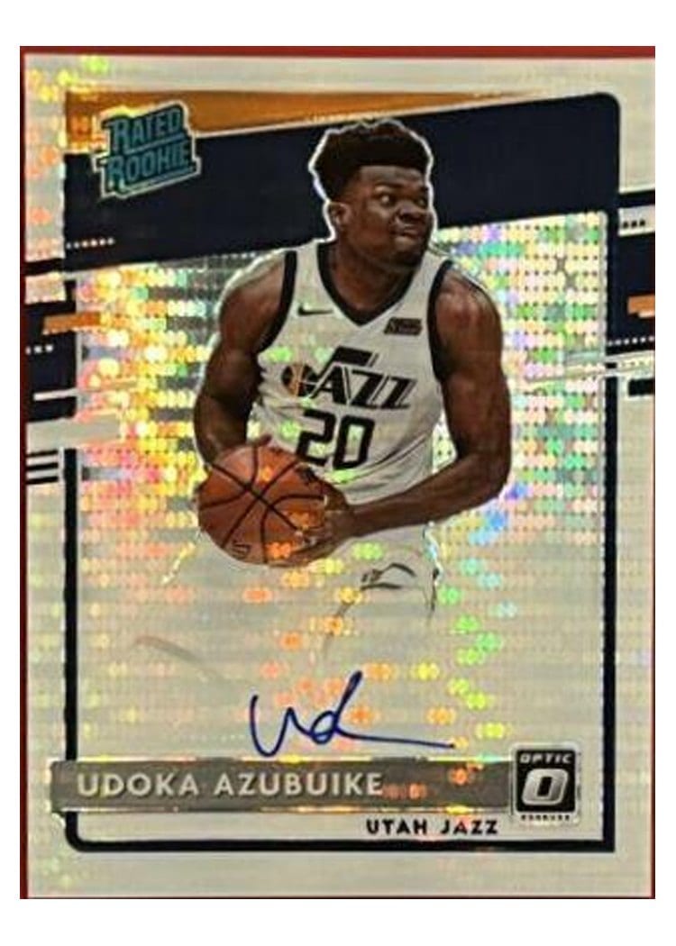 2020-21 Donruss Optic Base Set Udoka Azubuike Autograph Pulsar #177 card
